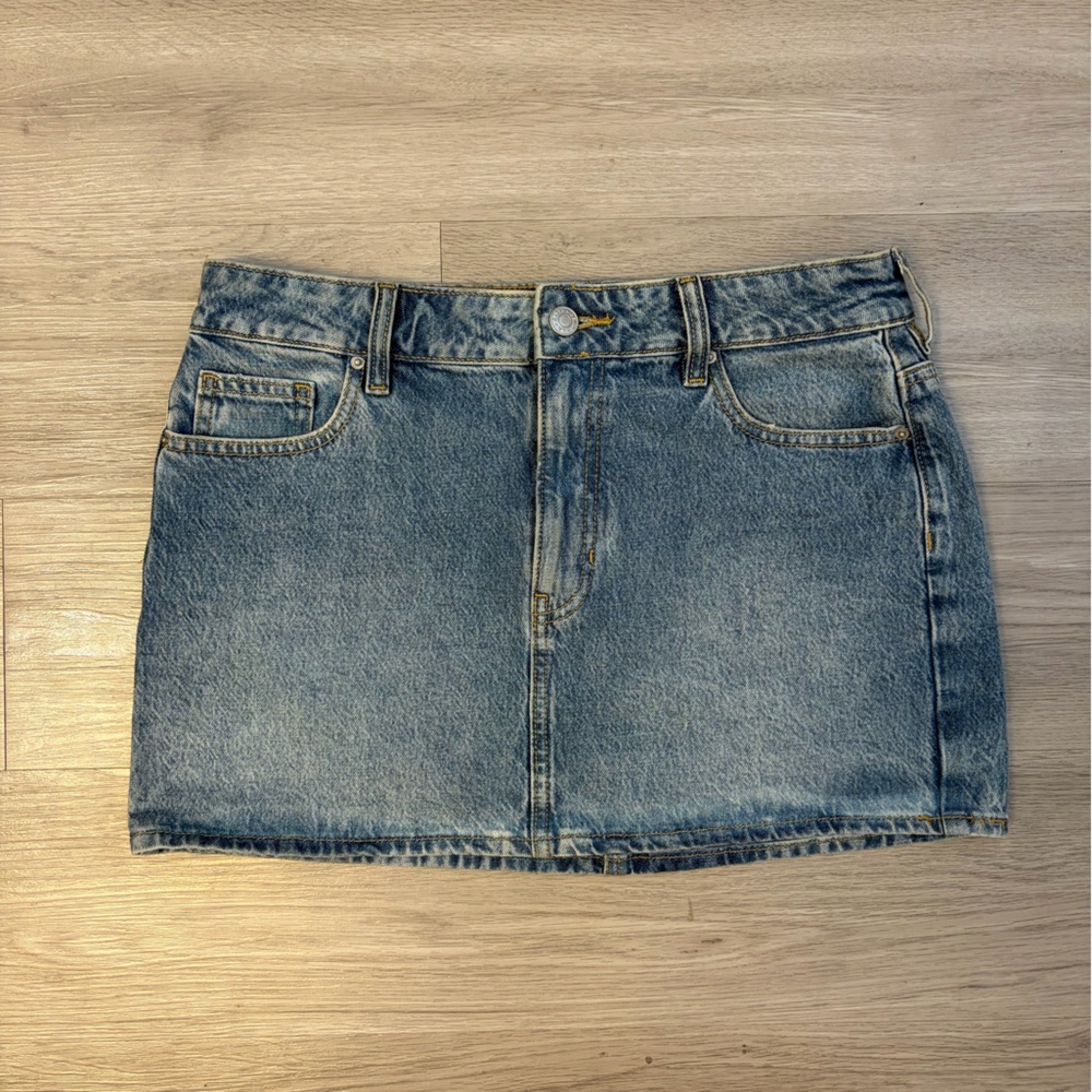 PACSUN Blue Denim Mini Skirt
